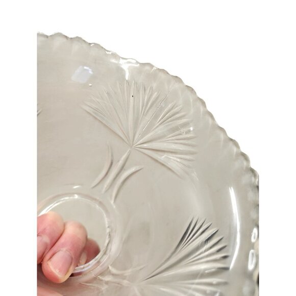 Vintage Frosted Emboss Glass Scallop Edge Light SHADE, Bulb Cover 3.75 inch high - Picture 7 of 8